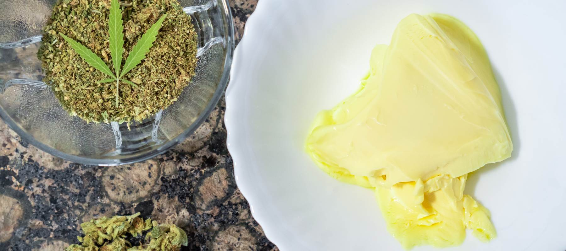 Cannabis Butter herstellen Schritt für Schritt Anleitung für THC und CBD Blüten Fertige Cannabis Butter mit THC oder CBD Blüten – Anleitung zur Herstellung