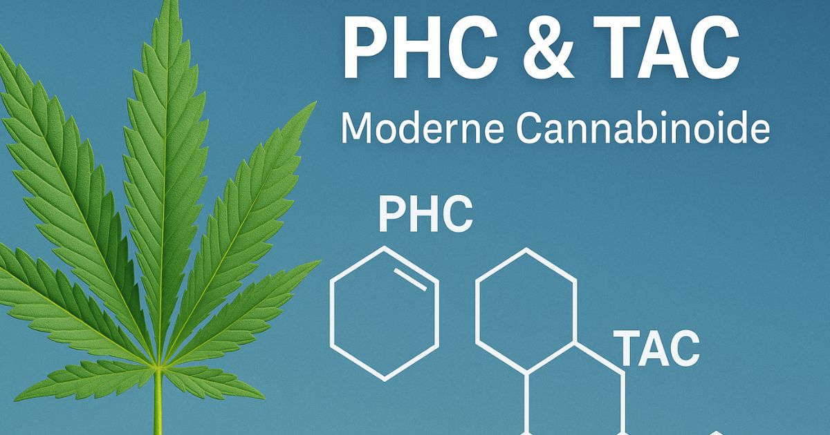 PHC und TAC erklärt: Unterschiede zu CBD, THC und HHC – moderne Cannabinoide im Überblick PHC und TAC erklärt – Vergleich moderner Cannabinoide mit CBD, THC und HHC, Übersicht zu Unterschieden und Wirkprofilen.