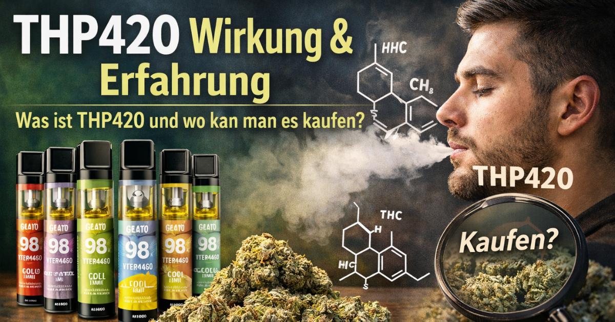 THP420 Wirkung & Erfahrung – Was ist THP420 und wo kann man es kaufen? THP420 Wirkung und Erfahrung – Person nutzt THP420 Vape und informiert sich über Kauf