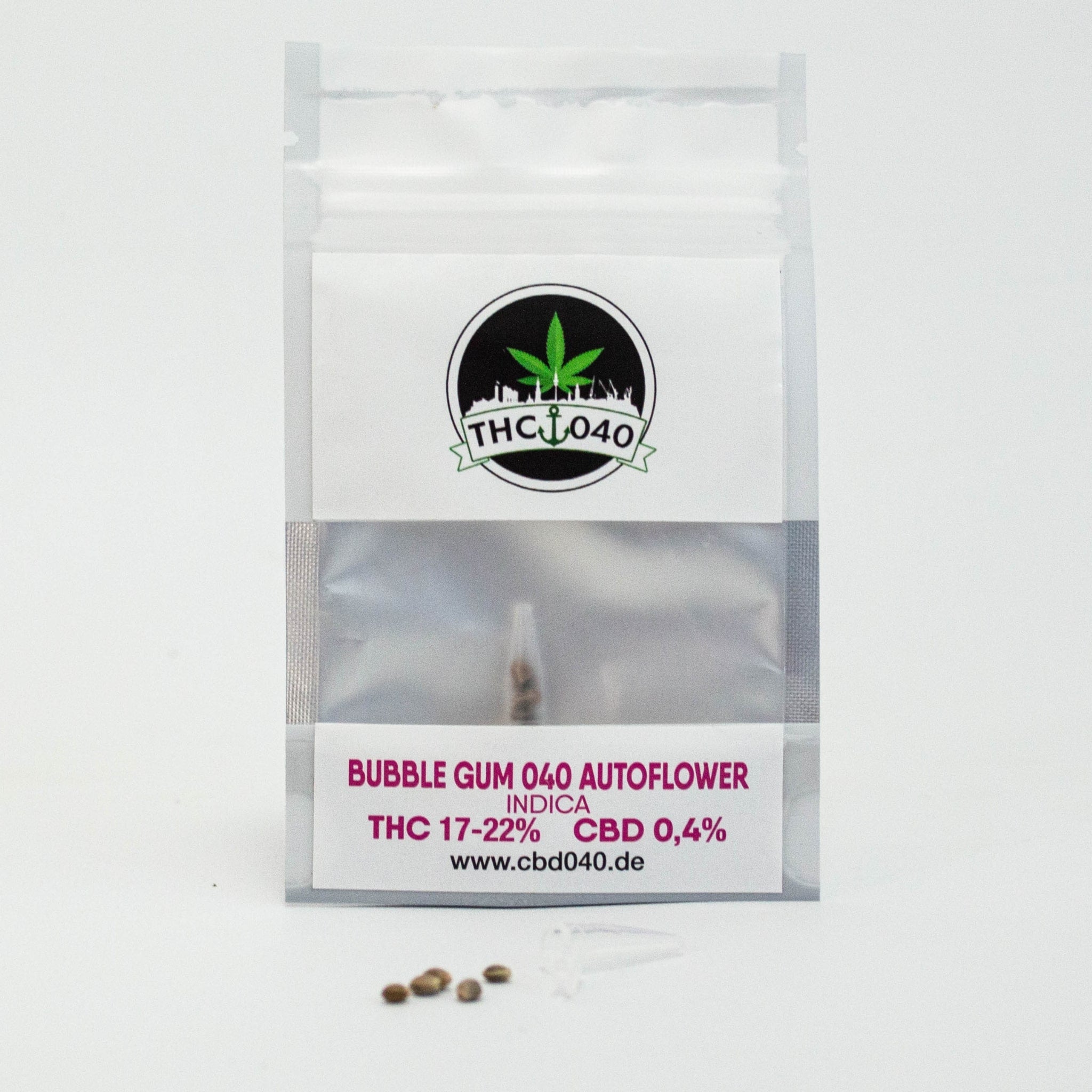 Bubble Gum 040 Cannabissamen, Feminisierte Autoflower Indica Samen für den Eigenanbau, für Anfänger CBD Blüten Bubble Gum Autoflower