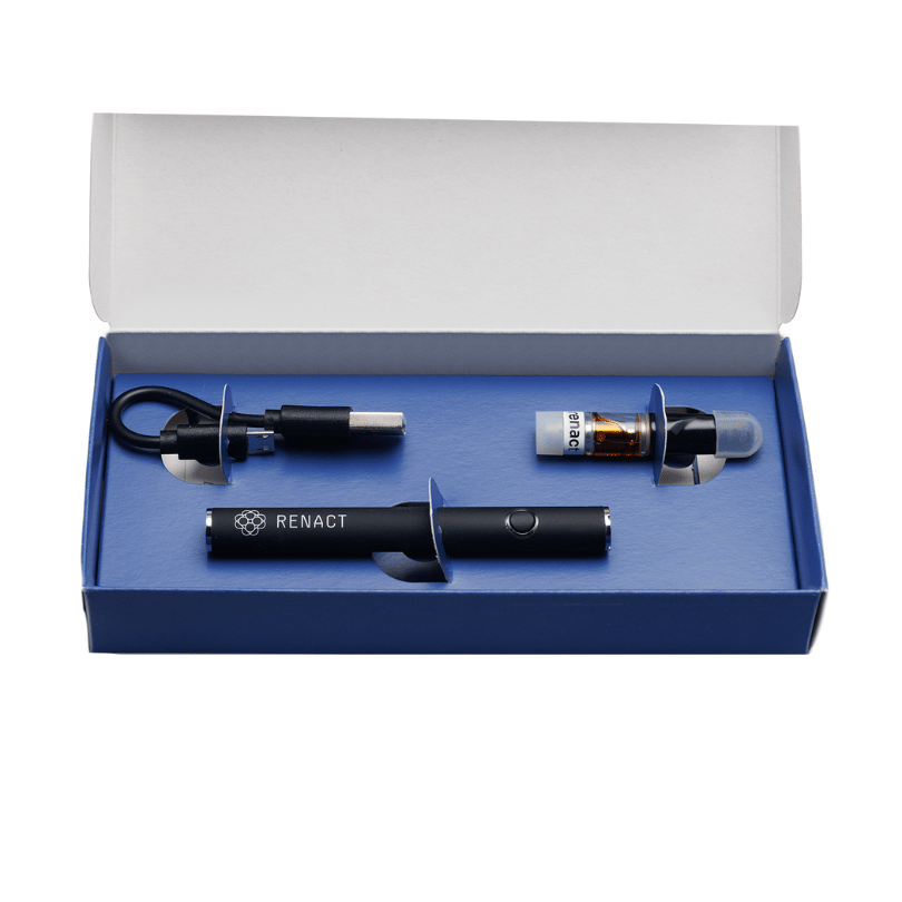 Renact Rest Vape Pen Set – natürliche Hilfe bei Schlafproblemen, Stress und innerer Unruhe, ohne THC Funktioneller Cannabis Vape Pen gegen Schlafstörungen & Anspannung