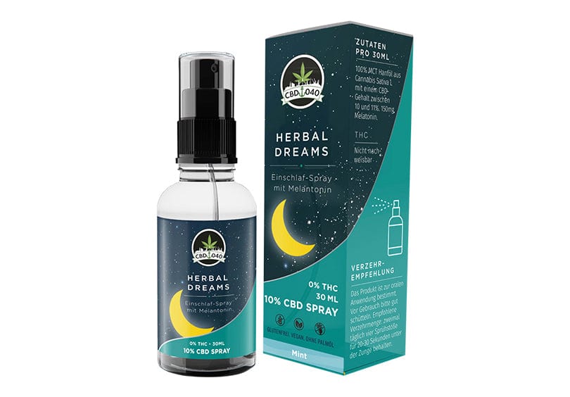 Herbal Dreams CBD Mundspray mit Melatonin - 10% CBD - 30ml Herbal Dreams CBD Mundspray mit Melatonin - 10% CBD - 30ml