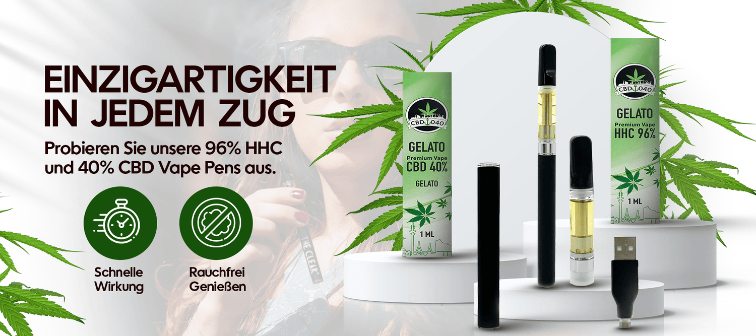 Die Kraft von CBD und HHC: Entdecken Sie das CBD 040 Vape Starter Set und unsere hochwertigen Kartuschen