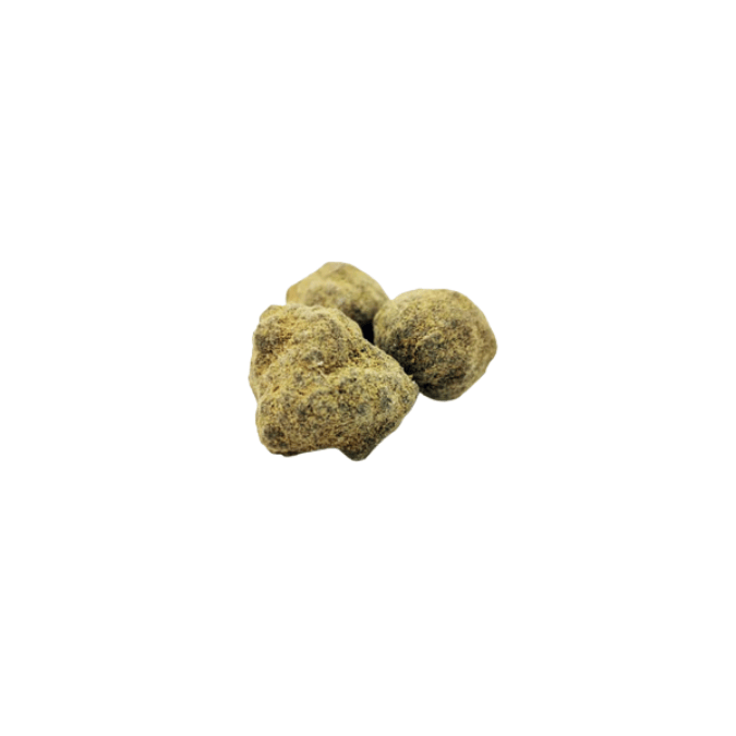 Moonrocks in Nahaufnahme mit rauer, harzbedeckter Oberfläche, erklärt von CBD040.