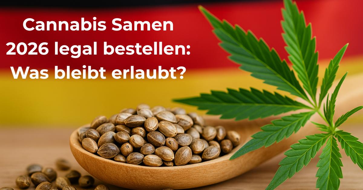 Cannabis Samen 2026 legal kaufen  Eigenanbau, Mengen & Sorten