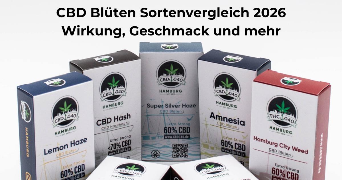 Vergleich verschiedener CBD Blüten Sorten mit unterschiedlicher Wirkung und Geschmack – Haze, Kush und Hybrid im Überblick