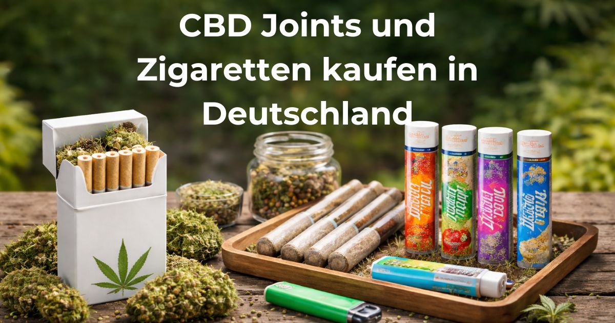 CBD Zigaretten und fertig gedrehte Joints ohne Tabak und Nikotin in Deutschland