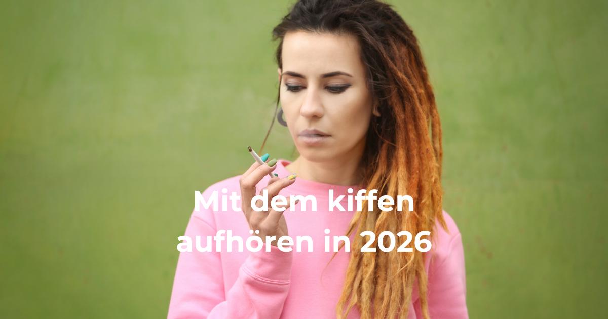 Frau raucht einen Cannabis-Joint im öffentlichen Raum – Symbolbild für THC-Konsum 2026 und den Übergang zu legalen CBD-Blüten als Alternative