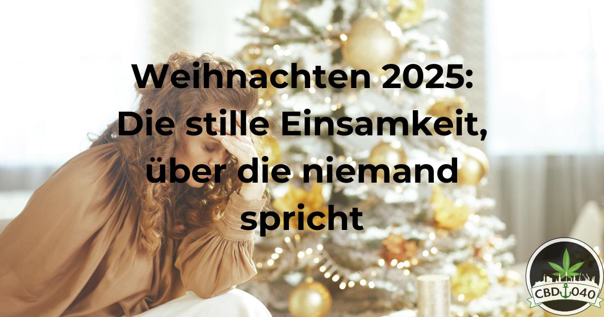 Traurige Frau sitzt allein vor einem Weihnachtsbaum – Einsamkeit an Weihnachten 2025 und Auswirkungen auf psychische Gesundheit.