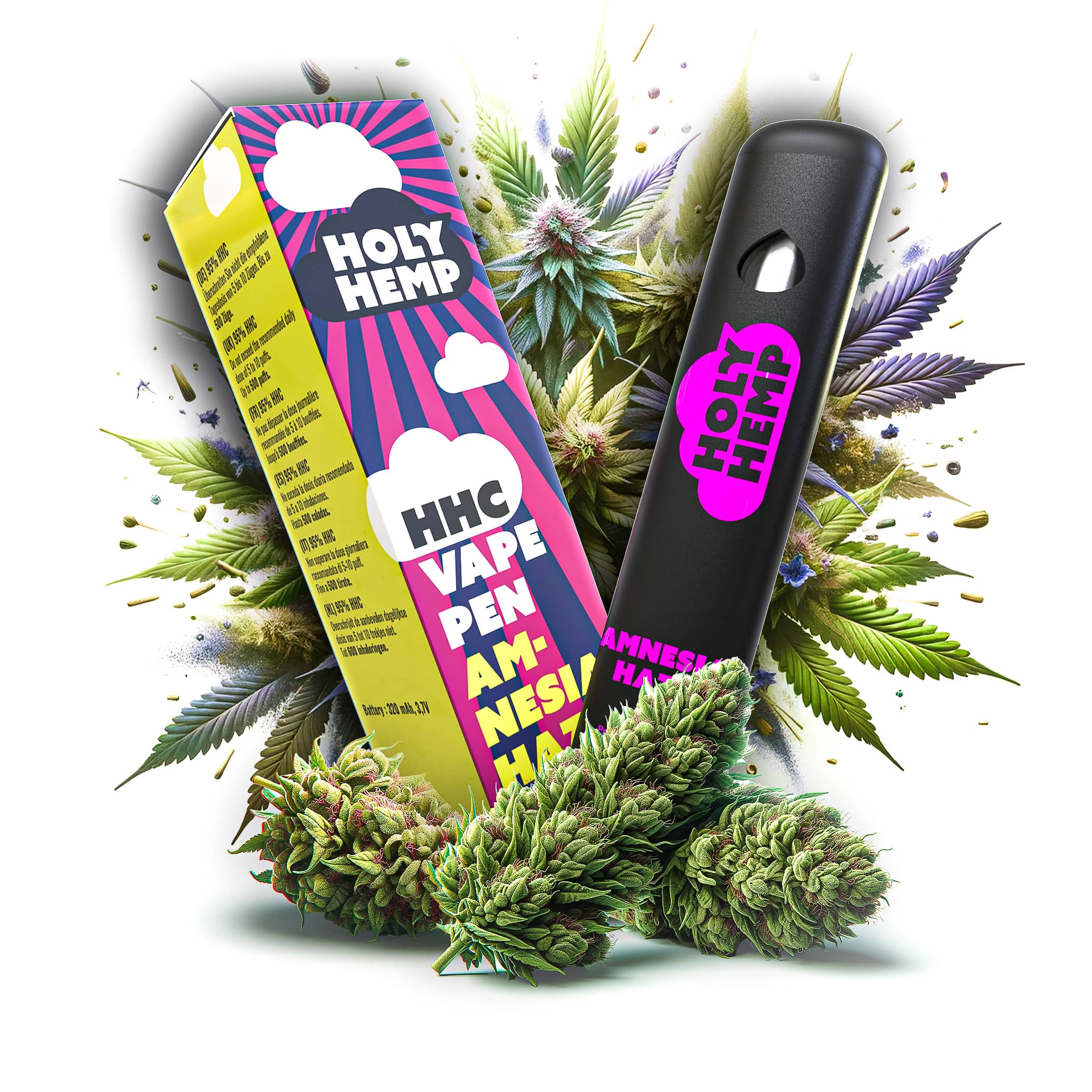 HHC Pen Amnesia Haze - 95% HHC - Premium Einwegpen