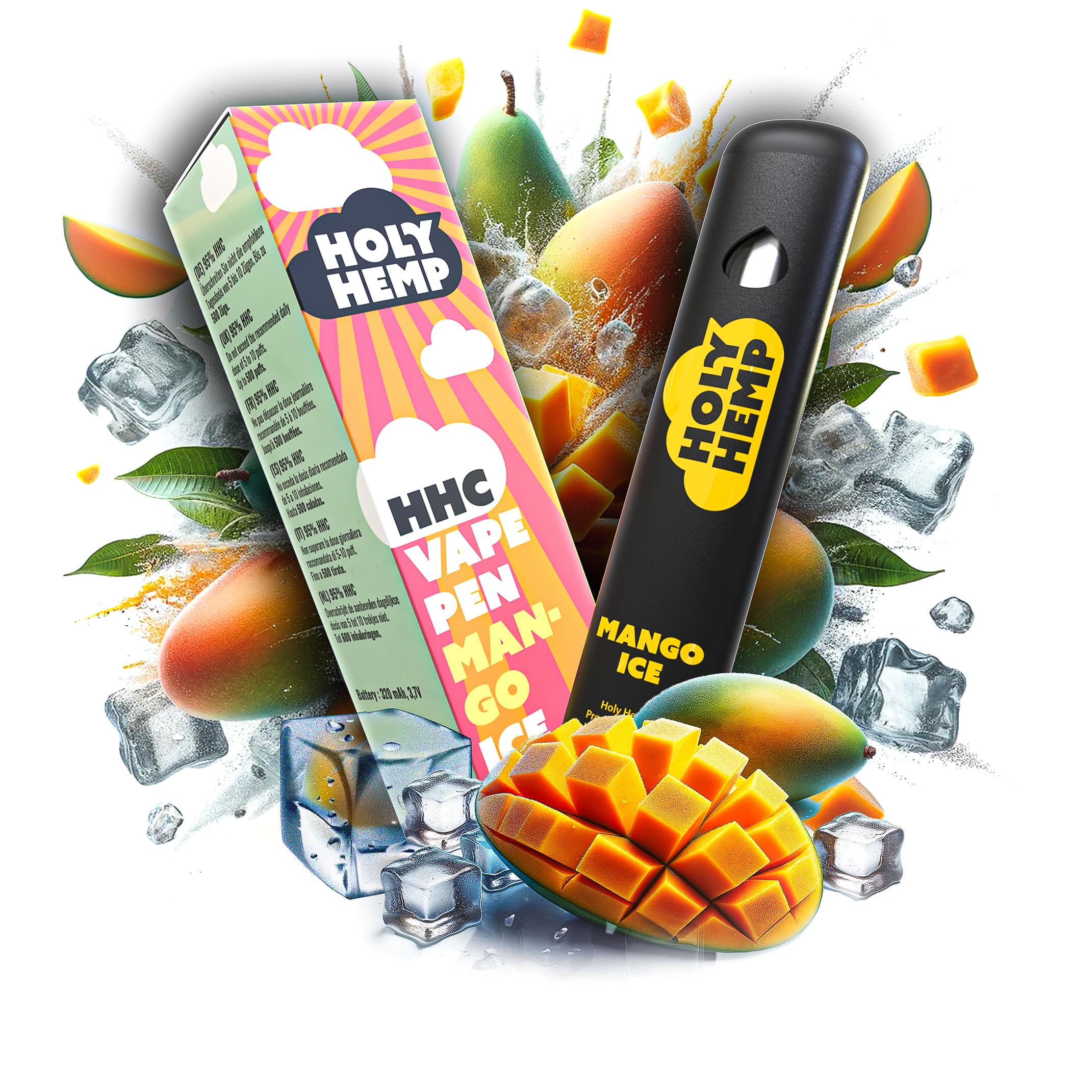 HHC Pen Mango Ice - 95% HHC - Premium Einwegpen