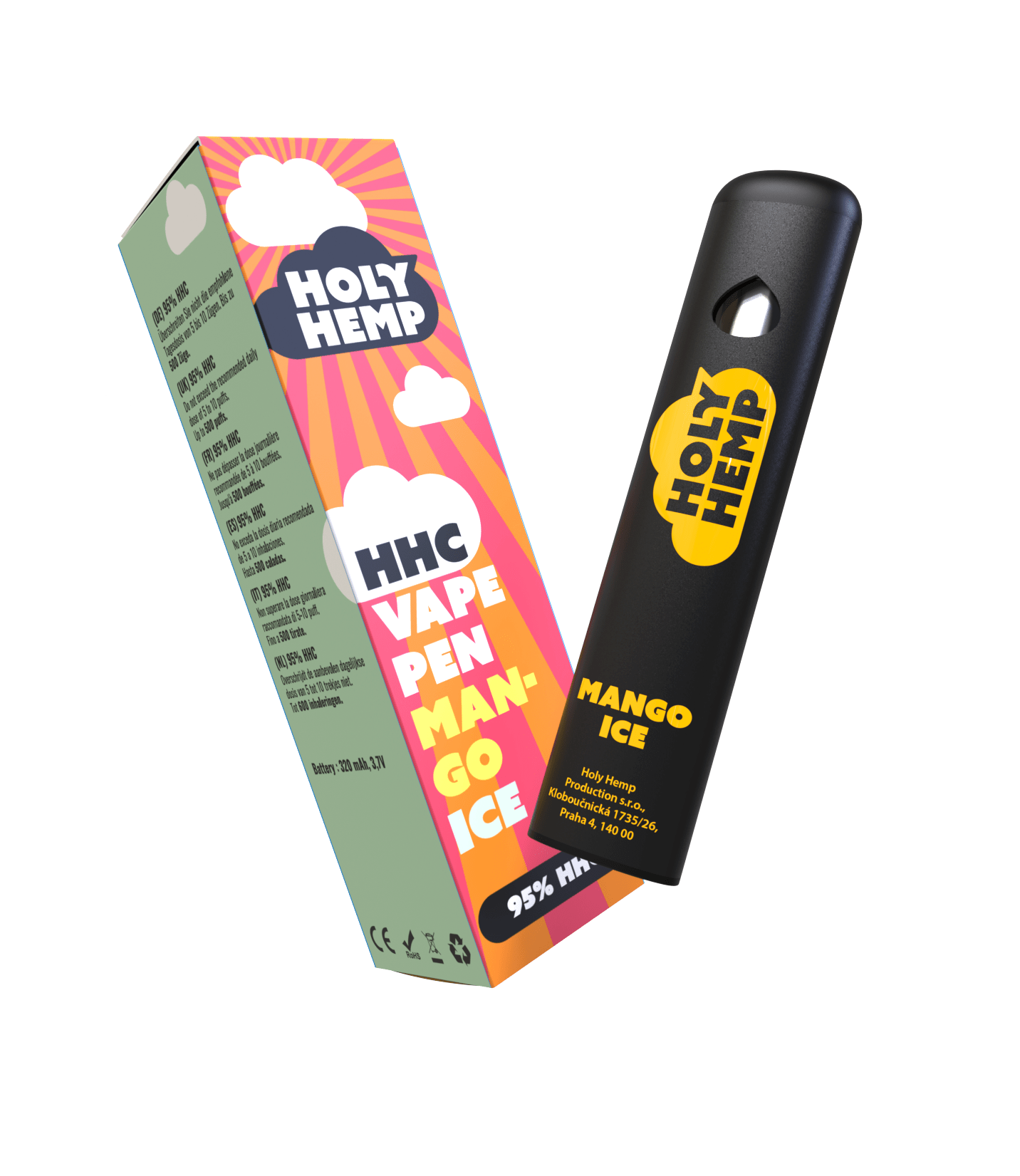 HHC Pen Mango Ice - 95% HHC - Premium Einwegpen