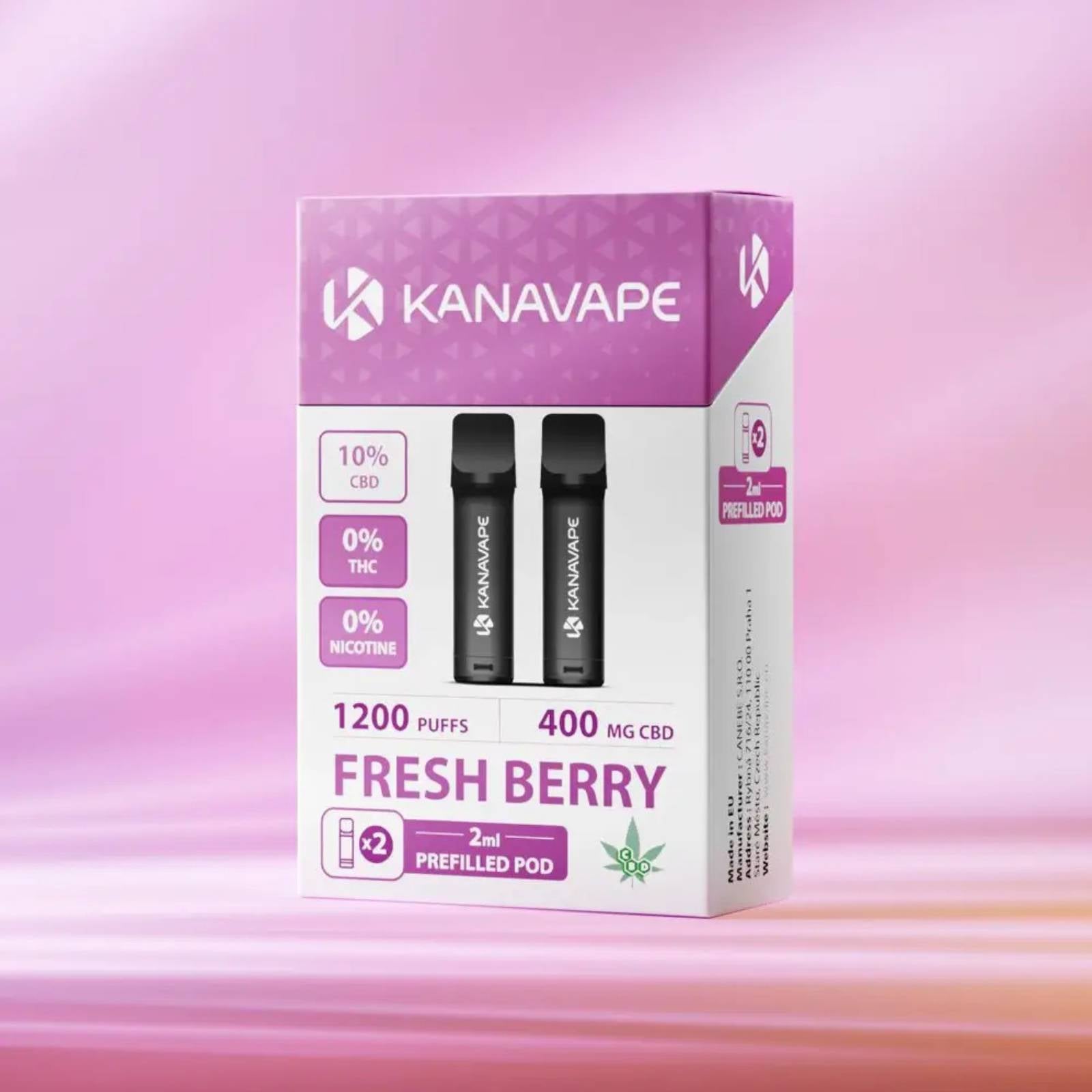 Elfbar CBD Pods Fresh Berry mit 10 Prozent CBD und 1200 Zügen kaufen