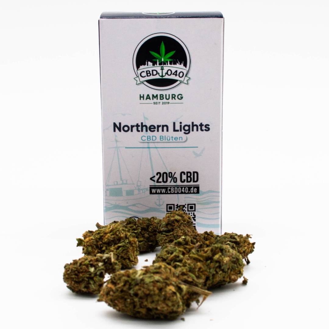 CBD Blüten der Sorte Northern Lights – CBD Blüten kaufen bei CBD 040, Cannabis ohne Rezept legal bestellen und sicher zahlen mit Klarna & Kauf auf Rechnung