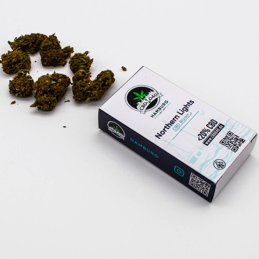 CBD Blüten der Sorte Northern Lights 2 – CBD Blüten kaufen bei CBD 040, Cannabis ohne Rezept legal bestellen und sicher zahlen mit Klarna & Kauf auf Rechnung
