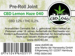 Pre-Roll Joint CBD Lemon Haze 040 | CBD 12%