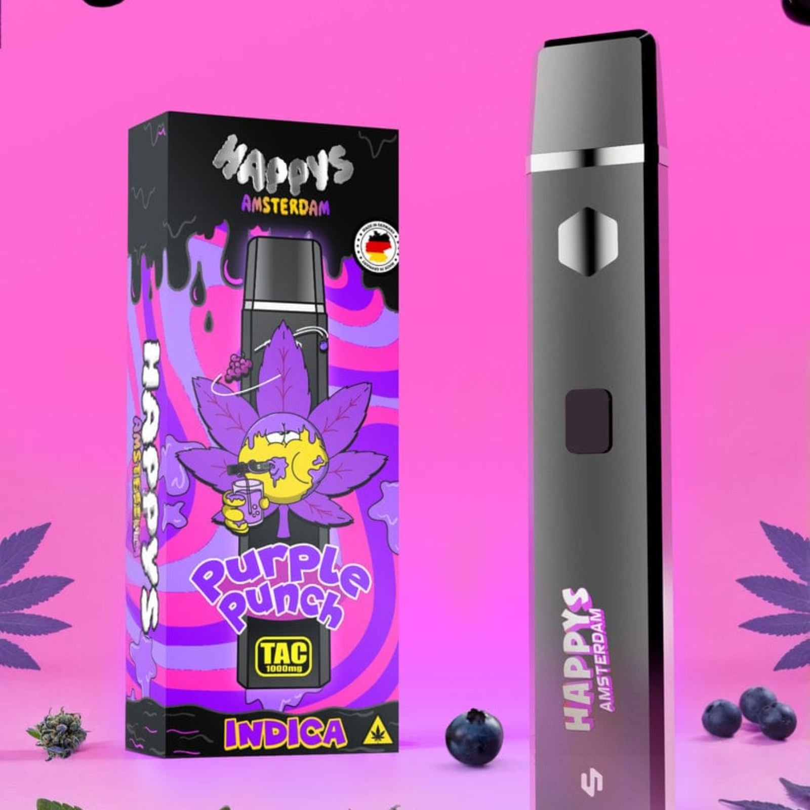 Purple Punch TAC Cannabis Vape als Einweg (1000 mg) – 10-OH-HHC Alternative, CBD Vape, Cannabis ohne Rezept